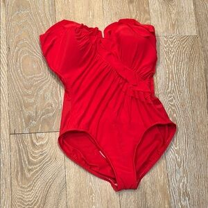 Miraclesuit Red One-Piece Swimsuit